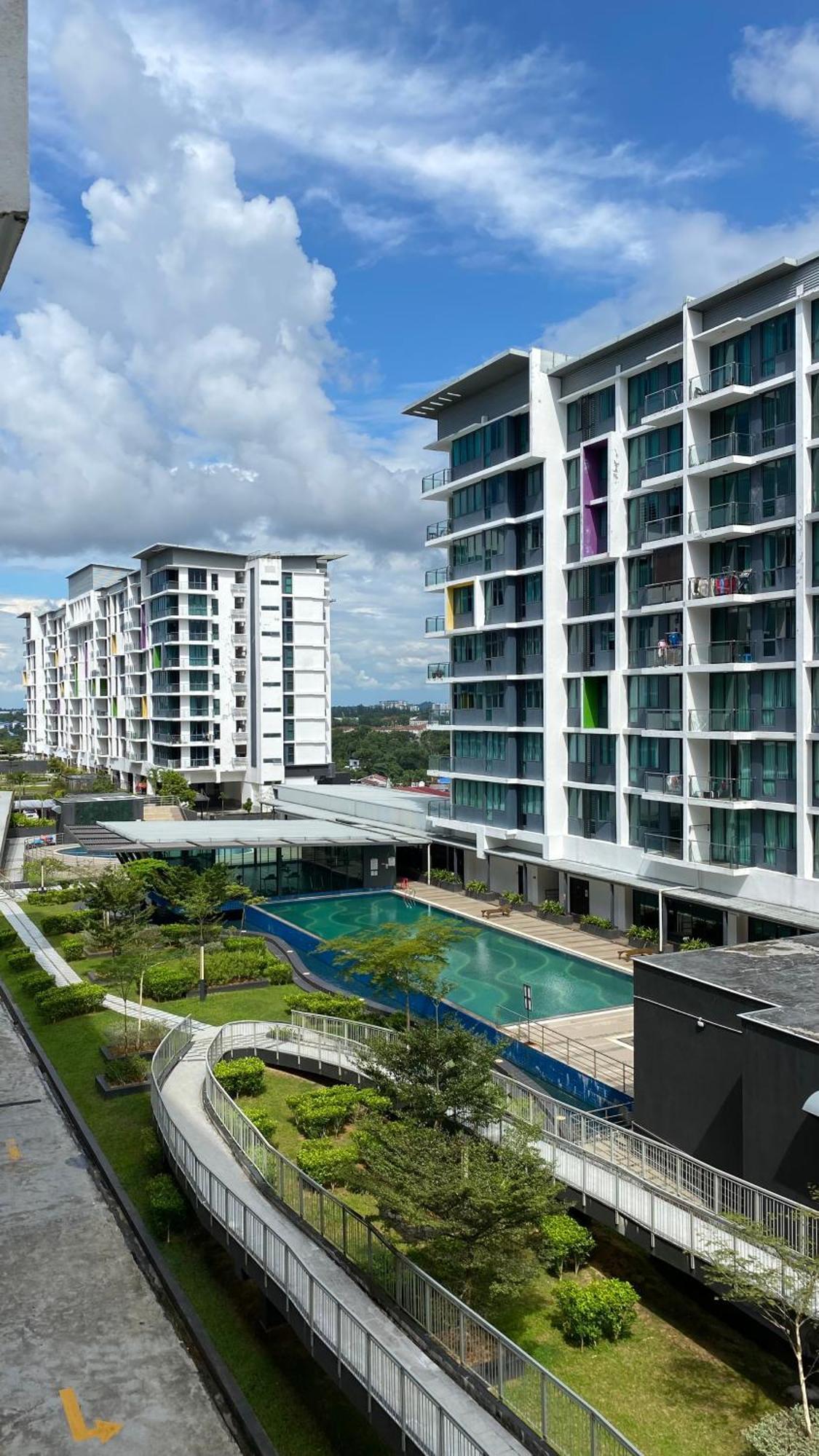 2Br Jazz Suites Vivacity Megamall Kuching Sarawak Exterior foto